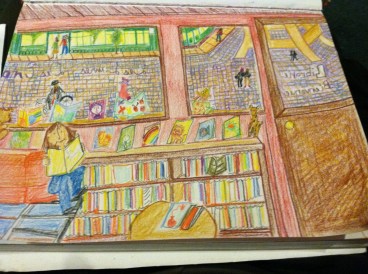 French Bookstore Sketch
