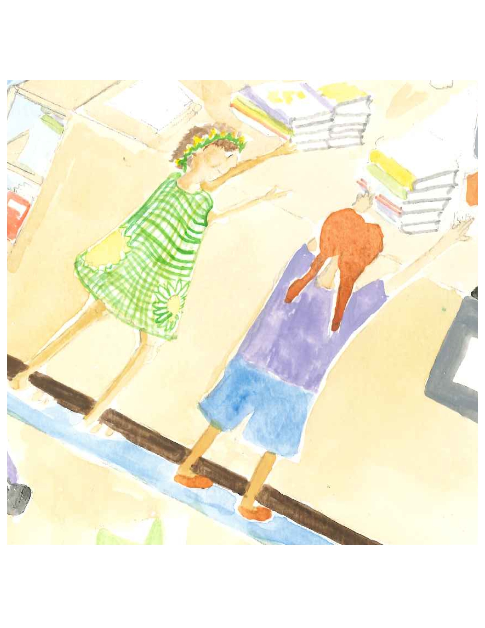 Green Queen at the library